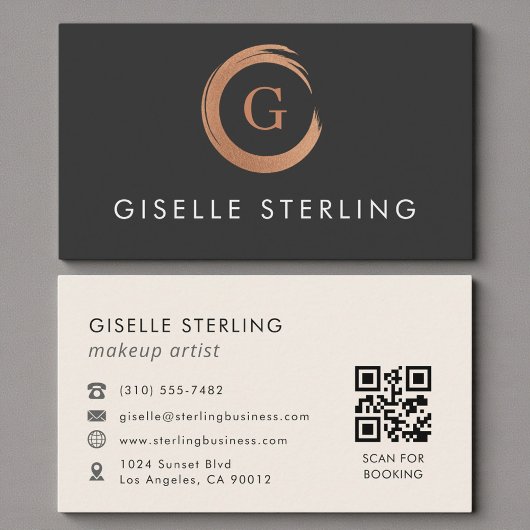 QR-Code-Makeup-Artistin Visitenkarte