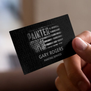 QR-Code-Maler Amerikanische Flagge Visitenkarte