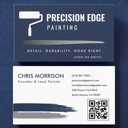 QR-Code-Malereiunternehmen Professionell Visitenkarte