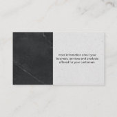 QR-Code | Marble Luxury Business Card Visitenkarte (Rückseite)