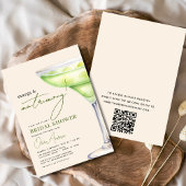 QR Code Margs and Matrimony Modernes Brautparty Einladung