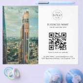 QR-Code-Marketing für Unternehmen Modernes Foto Flyer (Einzeln)