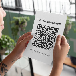 QR Code Marketing WerbeBlack & White Flyer