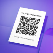 QR Code Marketing WerbeBlack & White Flyer
