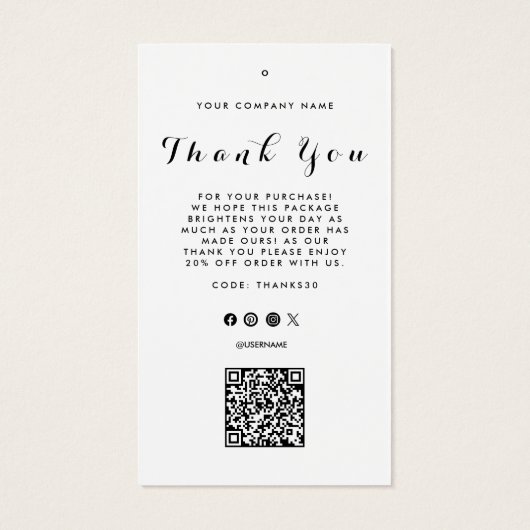 QR-Code-Markierung für Unternehmen (Rückseite)