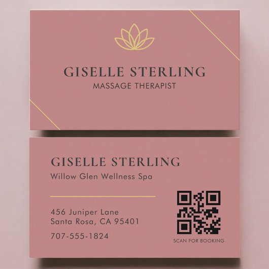 QR-Code-Massagetherapeut Visitenkarte