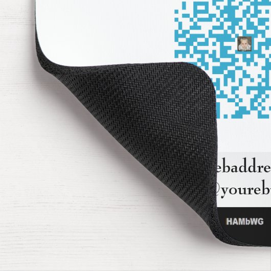 QR-Code-Maus-Pad HAMByWG Mousepad (Ecke)