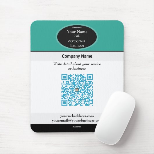 QR-Code-Maus-Pad HAMByWG Mousepad (Mit Mouse)