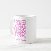 QR-Code-Meldung für das HOCO-Datum.b Kaffeetasse (Vorderseite Links)
