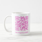 QR-Code-Meldung für das HOCO-Datum.b Kaffeetasse (Links)