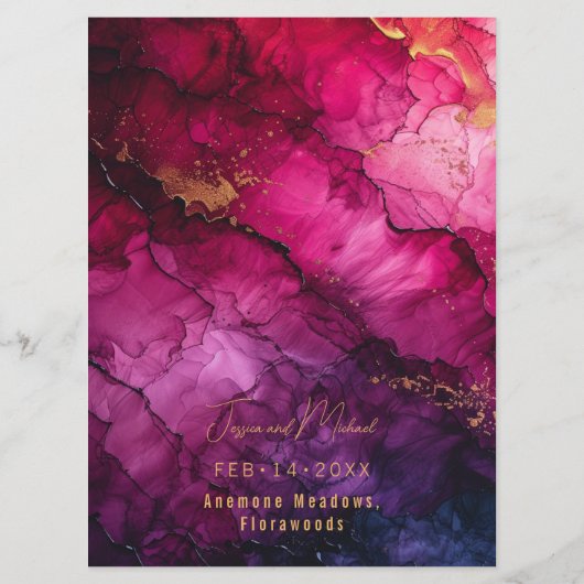 QR-Code-Menü Celestial Elegance Marble Menükarte (Rückseite)