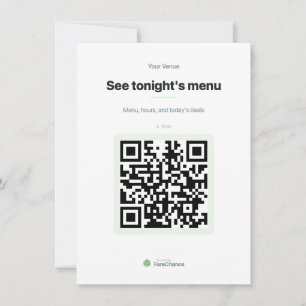 QR-Code-Menü-Einlegekarte für Restaurants, Benutze