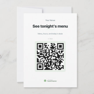 QR-Code-Menü-Einlegekarte für Restaurants, Benutze