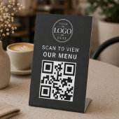 QR-Code-Menü-Tischdisplay Sockelschild