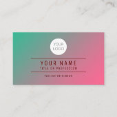 QR-Code Miami Blend Name Beruflich Telefonnummerkarte (Vorderseite)