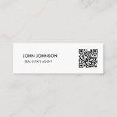 QR-Code Mini-Geschäft Mini Visitenkarte (Vorderseite)