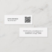 QR-Code Mini-Geschäft Mini Visitenkarte (Vorne/Hinten)
