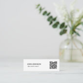 QR-Code Mini-Geschäft Mini Visitenkarte (Stehend Vorderseite)