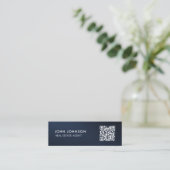 QR-Code-Mini-Geschäftskarte Mini Visitenkarte (Stehend Vorderseite)