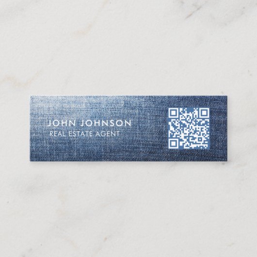 QR-Code-Mini-Geschäftskarte Mini Visitenkarte (Vorderseite)