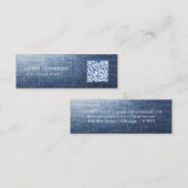 QR-Code-Mini-Geschäftskarte Mini Visitenkarte (Vorne/Hinten)