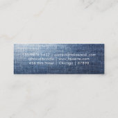 QR-Code-Mini-Geschäftskarte Mini Visitenkarte (Rückseite)