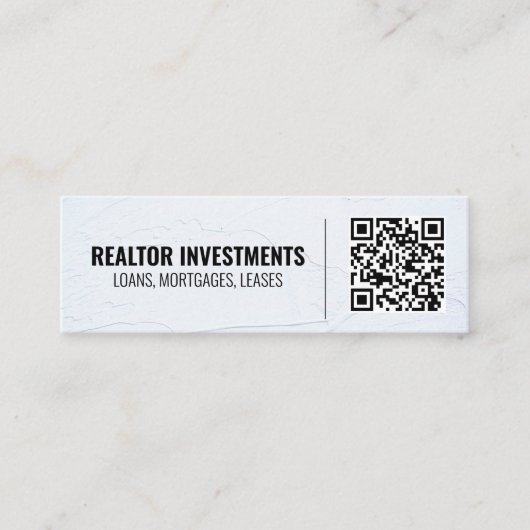 QR-Code Mini Visitenkarte (Vorderseite)