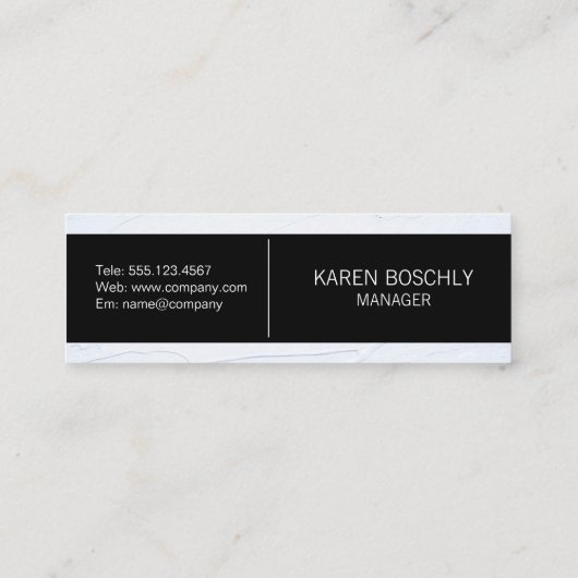 QR-Code Mini Visitenkarte (Rückseite)