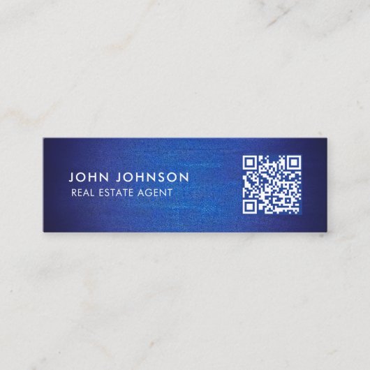 QR Code Mini-Visitenkarte Mini Visitenkarte (Vorderseite)