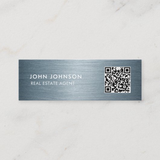QR Code Mini-Visitenkarte Mini Visitenkarte (Vorderseite)