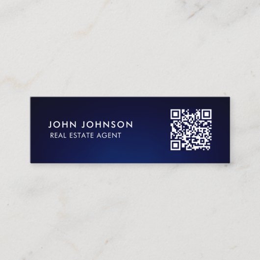 QR Code Mini-Visitenkarte Mini Visitenkarte (Vorderseite)