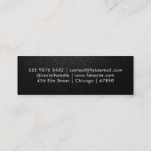 QR Code Mini-Visitenkarte Mini Visitenkarte (Rückseite)