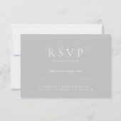 QR CODE Minimal Light Modern Wedding Website RSVP Karte (Vorderseite)