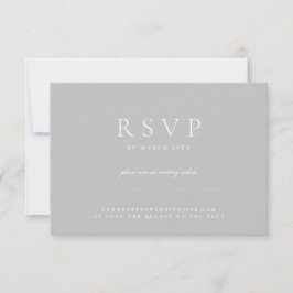 QR CODE Minimal Light Modern Wedding Website RSVP Karte