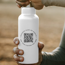 QR-Code Minimale Berufliche Wasserflasche