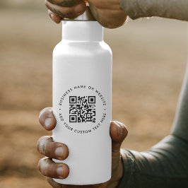 QR-Code Minimale Berufliche Wasserflasche Aufkleber