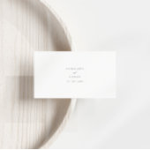 QR Code Minimale Hochzeitdetails Begleitkarte