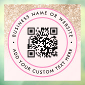 QR-Code | Minimale Scannierbarkeit Fensteraufkleber (Blatt 3)