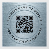 QR-Code | Minimale Scannierbarkeit Fensteraufkleber (Blatt)