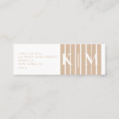 Qr-Code Minimaler trendiger Innenarchitekt Mini Visitenkarte (Rückseite)