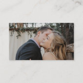 QR CODE minimales Foto wir wieder Hochzeit tun Begleitkarte (Rückseite)