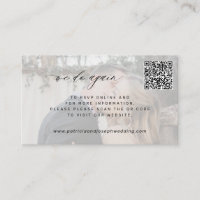 QR CODE minimales Foto wir wieder Hochzeit tun