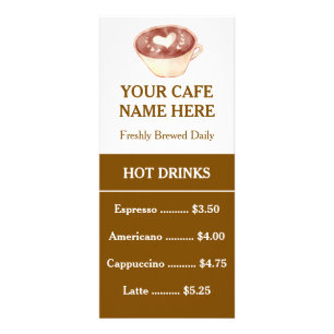 QR-Code Minimalist Café-Kaffee-Menü-Ständerkarte Werbekarte