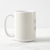 QR-Code Minimalist Einfach Grau Kaffeetasse (Links)