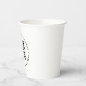 QR-Code | Minimalistisch Clean Simple White Scan M Pappbecher (Links)