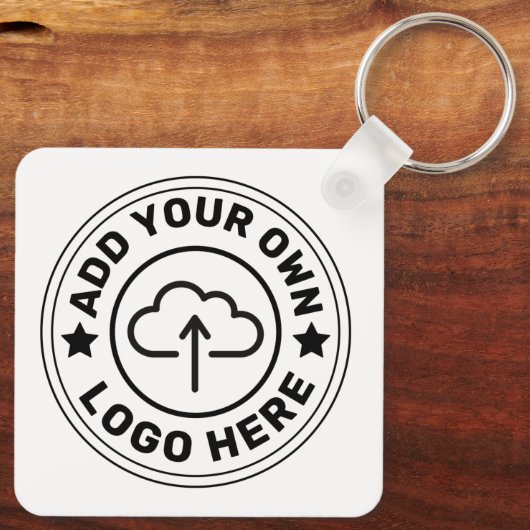 QR-Code Minimalistisch Einfaches , benutzerdefinie Schlüsselanhänger (Rückseite)