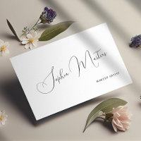 QR-Code minimalistisch, elegantes Namensskript