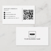 QR-Code Minimalistisch mit Ihrem Logo Visitenkarte (Vorne/Hinten)