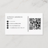 QR-Code Minimalistisch mit Ihrem Logo Visitenkarte (Vorderseite)