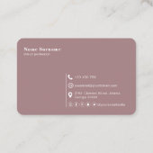 QR-Code, Minimalistisch modern, einfach, beruflich Visitenkarte (Rückseite)